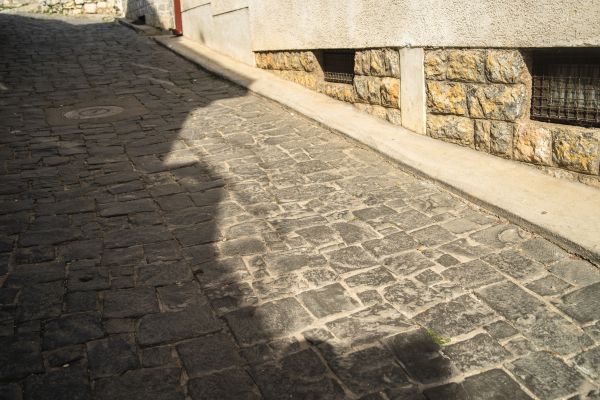 Stone Sidewalk Repair in Brunswick